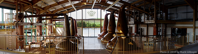 The Glenlivet stillhouse in Scotland.