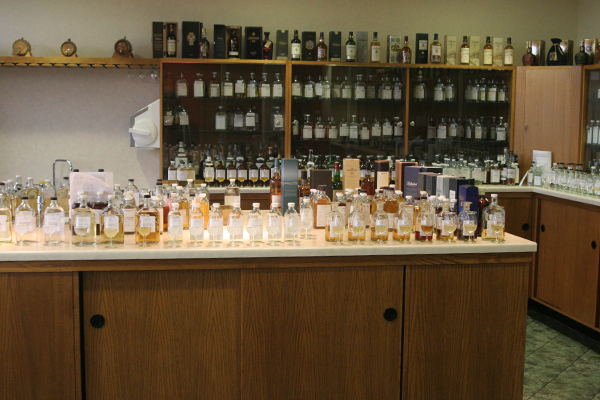 The Chivas Brothers blending lab in Kilmalid, Scotland.