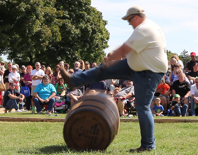 Truman Cox performs his barrel dance during the Kentucky Bourbon Festival in September, 2012. Truman passed away on February 9, 2013 following a short illness.