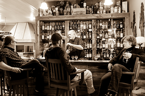 The Two-Bit Cowboy Saloon at the Miner's Delight Inn in Atlantic City, Wyoming.