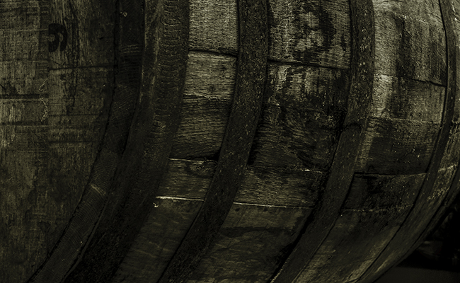 A whisky barrel at Sweden's Box Distillery. Image ©2014 by Mark Gillespie.