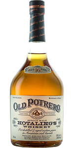 Old Potrero Hotaling's Single Malt Rye Whiskey. Image courtesy Anchor Distilling.