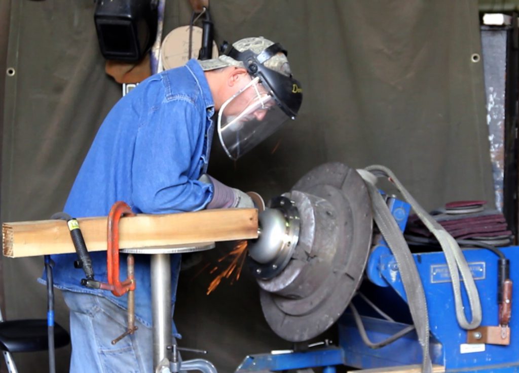 A coppersmith working on components for a still at Vendome Still & Copper Works in Louisville, Kentucky. File photo ©2017, Mark Gillespie/CaskStrength Media