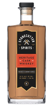 Stonecutter Spirits Heritage Cask Whiskey. Image courtesy Stonecutter Spirits.