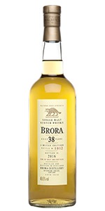 Brora 38 2016 Release. Image courtesy Diageo.