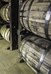 Bourbon barrels maturing in a warehouse at Stitzel-Weller Distillery in Louisville, Kentucky. File photo ©2014, Mark Gillespie/CaskStrength Media. 