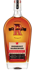 Ironroot Republic Harbinger Bourbon. Image courtesy Ironroot Republic Distillery.