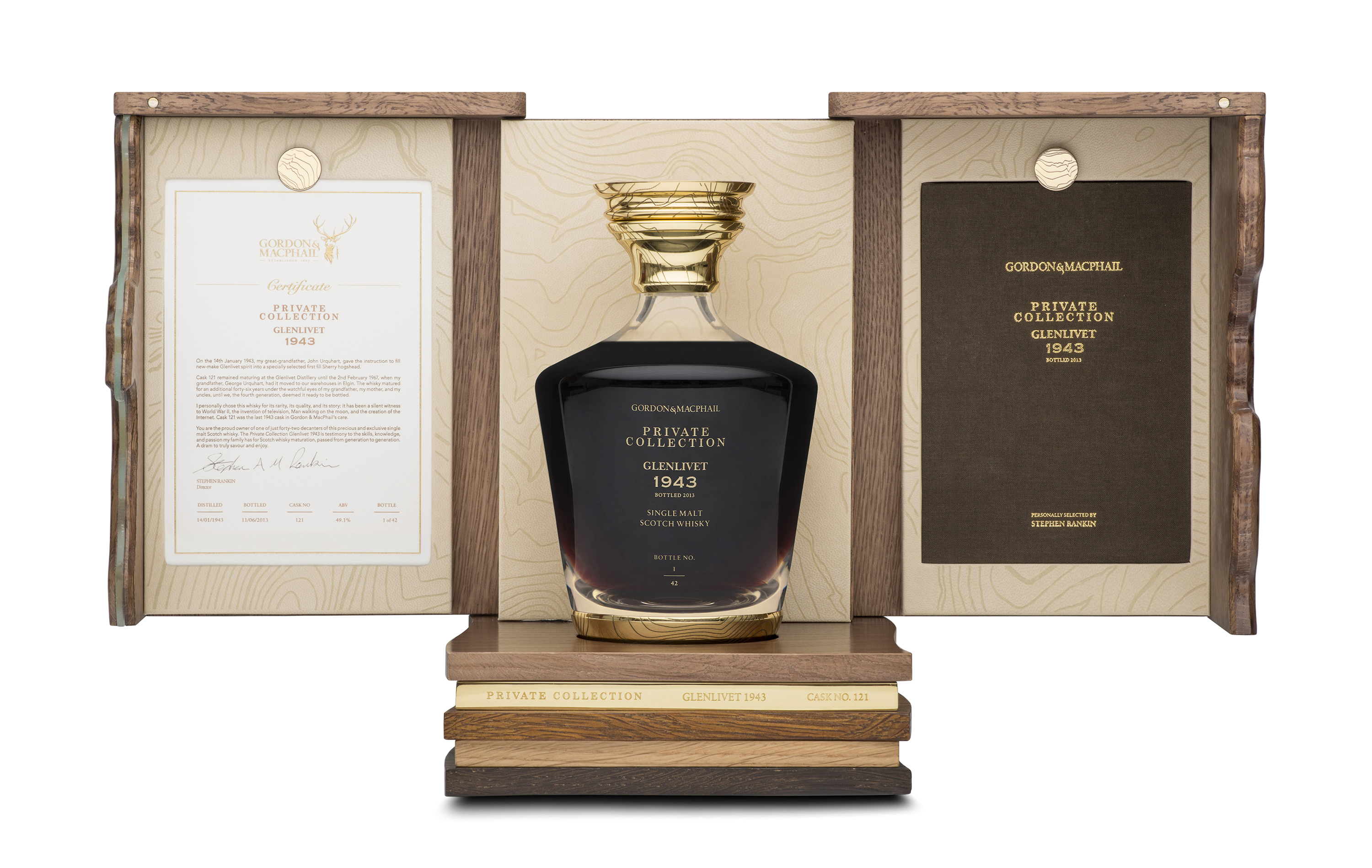 The Gordon & MacPhail Private Collection Glenlivet 1943. Image courtesy Gordon & MacPhail.