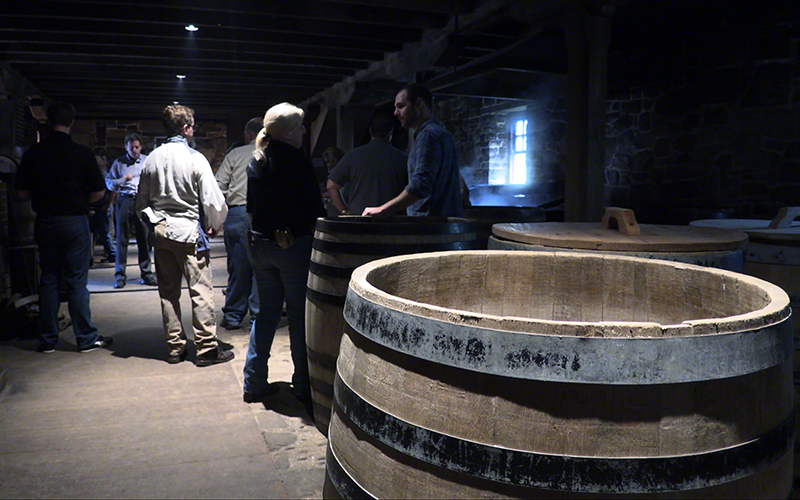 George Washington's Distillery at Mount Vernon as distillers celebrate the 10th anniversary of the restored distillery. Photo ©2017, Mark Gillespie/CaskStrength Media.