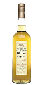 Brora 34 Years Old 2017 Release. Image courtesy Diageo.