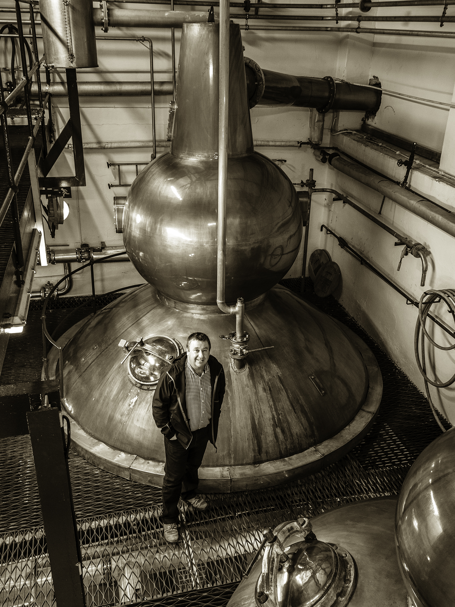 Pulteney Distillery manager Malcolm Waring at the distillery in Wick, Scotland. Photo ©2014, Mark Gillespie/CaskStrength Media.