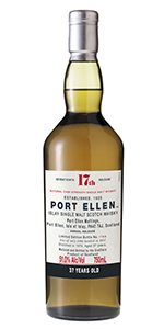 Port Ellen 37 Years Old 2017 Release. Image courtesy Diageo.