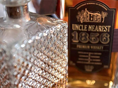 The "Uncle Nearest 1856" Tennessee Whiskey. Image courtesy Uncle Nearest Whiskey.