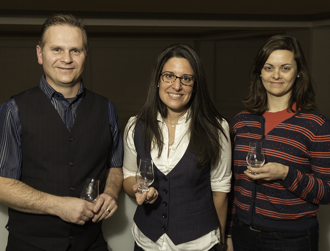 November's Tasting Panel members (L-R): Tyrone Cotie, Tanya Gracie, and Rhonda Moore. Photo ©2017, Mark Gillespie/CaskStrength Media.