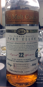 Old Malt Cask Port Ellen PLOWED Society bottling. Photo ©2017, Mark Gillespie/CaskStrength Media.