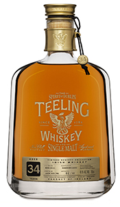 Teeling 34 Year Old Vintage Reserve Single Malt. Image courtesy Teeling Whiskey Company.