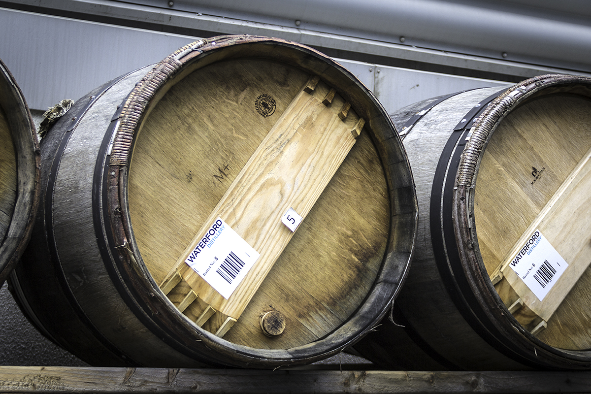 The first barrels of Waterford Irish Whiskey to be filled. File photo ©2015, Mark Gillespie/CaskStrength Media.