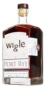 Wigle Port Rye Whiskey. Image courtesy Wigle Whiskey.