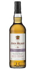 The John Milroy Selection Blair Athol 25 Years Old. Image courtesy Spirit Imports.