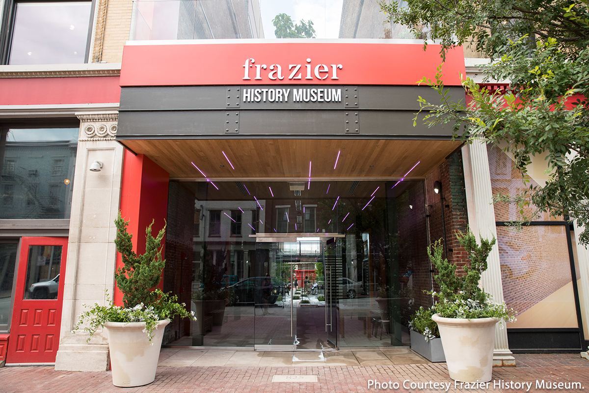 The new entrance to Louisville's Frazier History Museum. Photo courtesy Frazier History Museum.