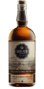 Shelter Point Double Barreled Single Malt Whisky. Image courtesy Shelter Point Distillery.