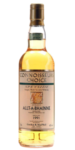 Gordon & MacPhail Connoisseur's Choice Allt-A-Bhainne 1991. Image courtesy Gordon & MacPhail.