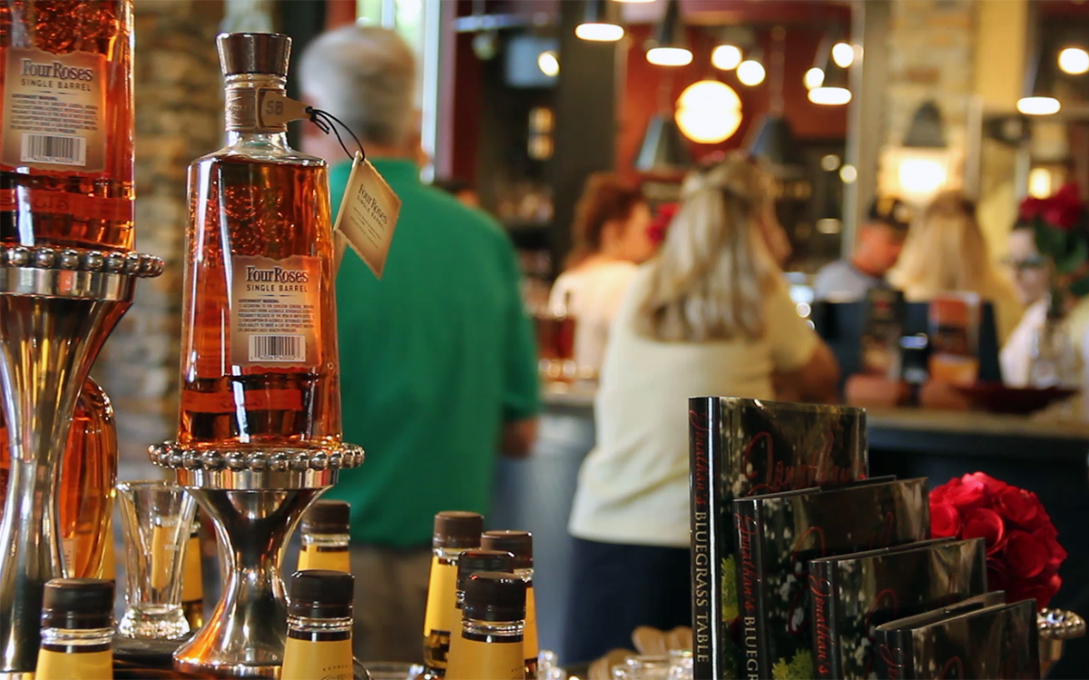 Visitors browsing at the Four Roses Distillery visitors center in Lawrenceburg, Kentucky. File photo ©2019, Mark Gillespie/CaskStrength Media.