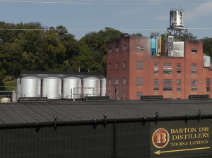 The Barton 1792 Distillery in Bardstown, Kentucky. The spill was located in the area around the tanks on the left side of this file photo. ©2018, Mark Gillespie/CaskStrength Media. 