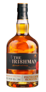 The Irishman Founder's Reserve Caribbean Cask Finish. Image courtesy Walsh Whiskey Company.