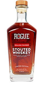 Rogue Rollling Thunder Stouted Whiskey 2019 Release. Image courtesy Rogue Ales & Spirits.