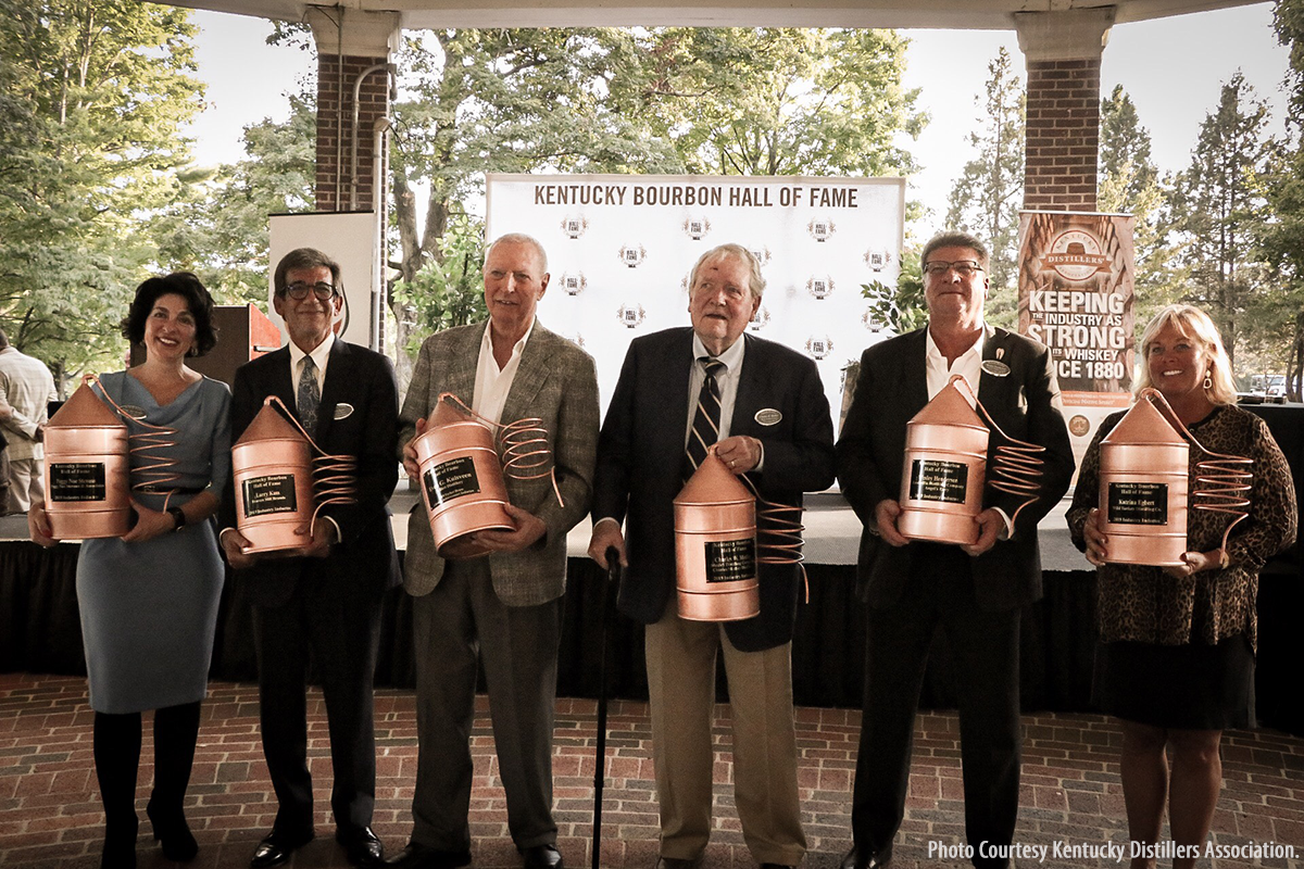 The Kentucky Bourbon Hall of Fame Class of 2019. Photo courtesy Kentucky Distillers Association.