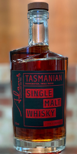 Adams Cask Strength Tasmanian Single Malt Whisky. Image courtesy Adams Distillery.