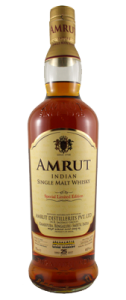 Amrut Kensington Wine Market Jaggery Rum Cask Indian Single Malt Whisky. Photo courtesy Kensington Wine Market.