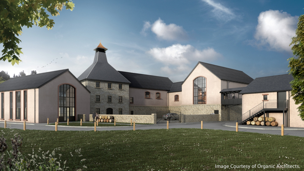 The Organic Architects rendering of Dartmoor Distillery in England. Image courtesy Organic Architects.