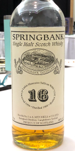 Springbank 16 (2011 Release). Photo ©2019, Mark Gillespie/CaskStrength Media.