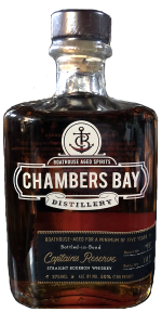 Chambers Bay Distillery Captain's Reserve Bourbon. Photo ©2020, Mark Gillespie/CaskStrength Media.