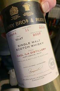 Berry Bros. & Rudd Caol lla 2007 Cask #319464. Photo courtesy Angelo Veneziano.