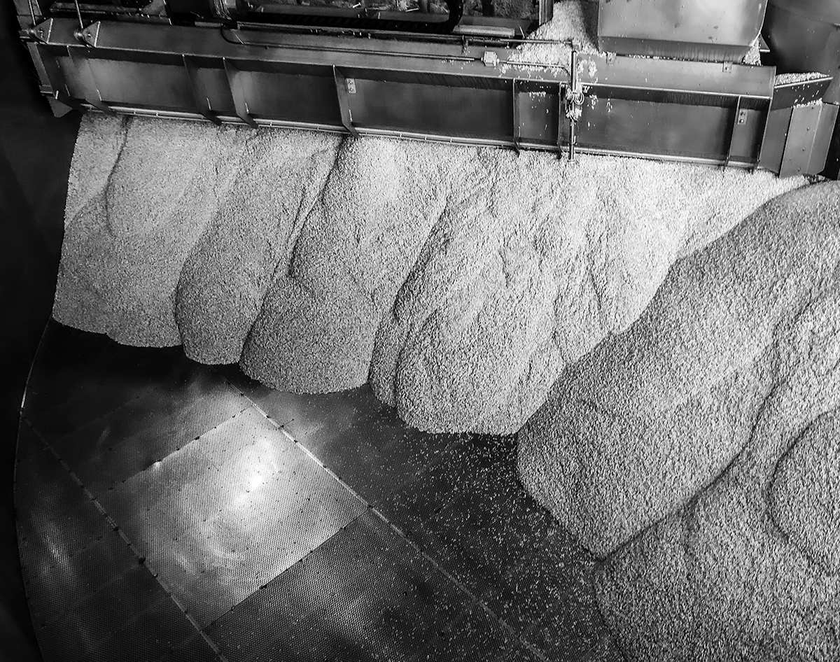 A germination box at New Zealand's Gladfield Malt. Photo ©2020, Mark Gillespie/CaskStrength Media.