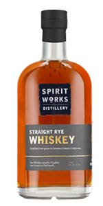 Spirit Works Straight Rye Whiskey. Image courtesy Spirit Works Distillery.