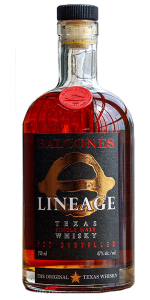 Balcones Lineage Texas Single Malt Whisky. Image courtesy Balcones Distilling.