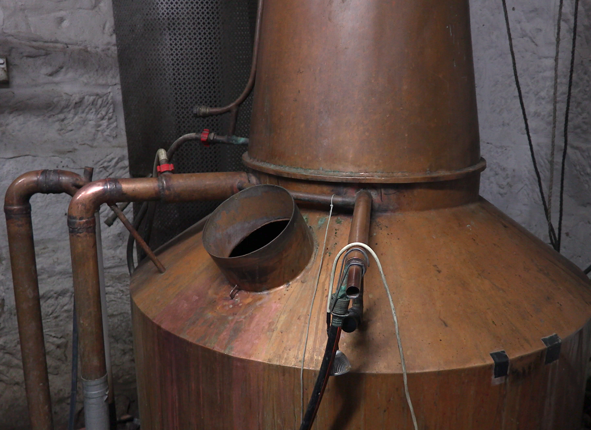 Belgrove Distillery's whisky still