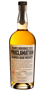 Proclamation Irish Whiskey. Image courtesy Inis Tine Uisce Teoranta.