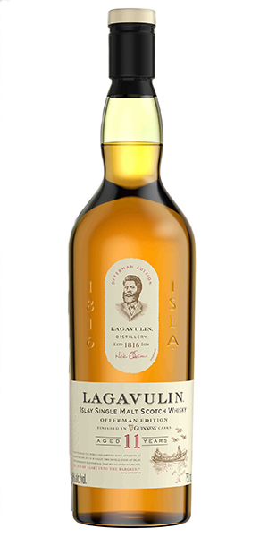 Lagavulin Offerman Edition Guinness Cask Finish. Image courtesy Lagavulin/Diageo.