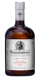 Bunnahabhain 2013 Moine Bordeaux Finish. Image courtesy Bunnahabhain.