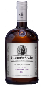 Bunnahabhain 2001 Marsala Cask Finish. Image courtesy Bunnahabhain.