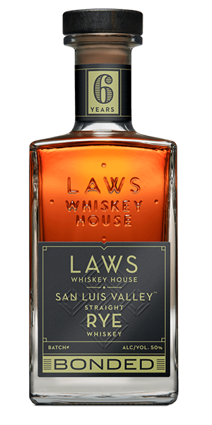 Laws Whiskey House 2021 San Luis Valley Bonded Rye. Image courtesy Laws Whiskey House.