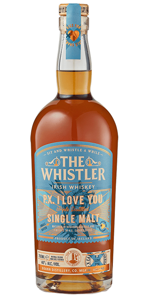 The Whistler P.X. I Love You Irish Single Malt. Image courtesy Boann Distillery.