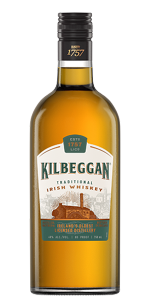 Kilbeggan Traditional Irish Whiskey. Image courtesy Kilbeggan/Beam Suntory.