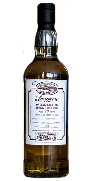 Longrow 17 Rum Cask. Image courtesy Springbank Distillers/J&A Mitchell.