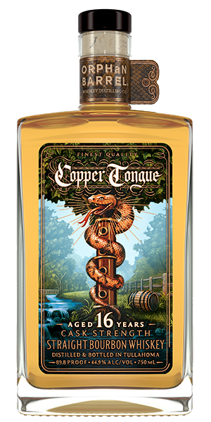 Orphan Barrel Copper Tongue Bourbon. Inmage courtesy Orphan Barrel Distilling Co./Diageo.